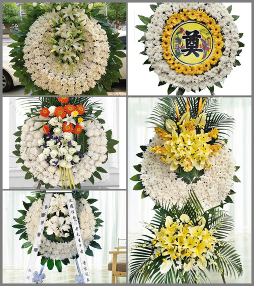 山东莱芜莱城区雪野镇安子湾村花圈速递